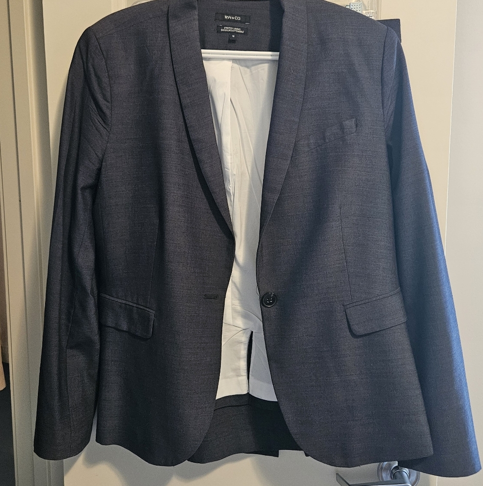 RW&CO Black Sport Coat Tailored Fit